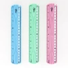 Macaron PVC soft straight ruler, unbreakable and flexible, 20cm / 30cm student ruler, LOGO customization, foreign trade ruler manufacturer details Picture